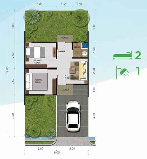 Citra Maja Raya Cluster Tevana Tipe Dravanti